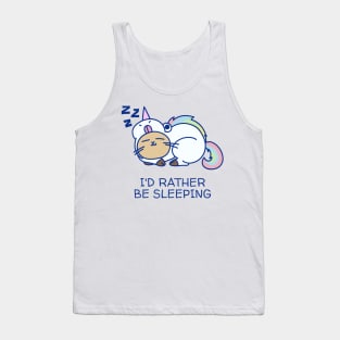 Unicorn - I'd rather be sleeping Tank Top